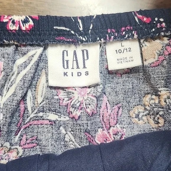 Gap Kids Floral Dress, Navy, Girls Size Large 10-12, NEW - Picture 4 of 8